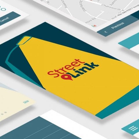 StreetLink mobile website preview