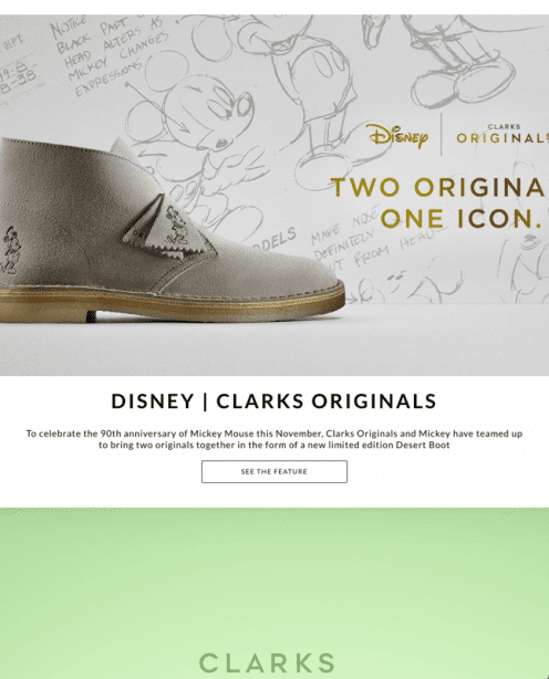 Clarks originals sale disney