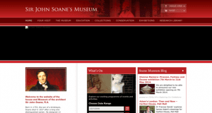 Screenshot of old Sir John Soane's Museum website