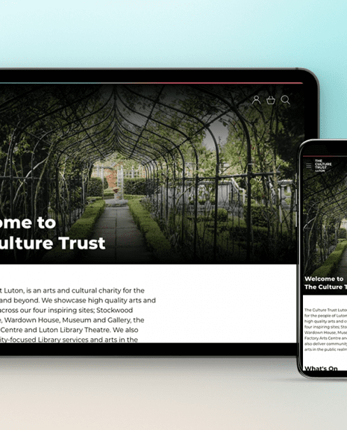 Un.titled helps launch new website for The Culture Trust Luton