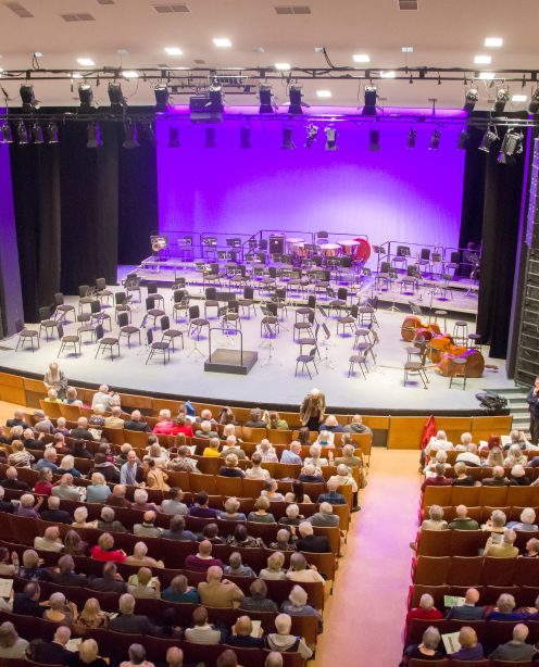 The interior of a theatre