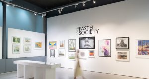 The pastel society art work at Mall Galleries